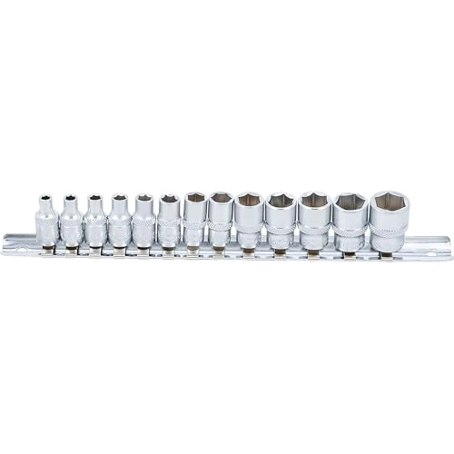 Offerta a tempo: BGS 9102 | Serie di bussole, esagonali | 6,3 mm (1/4") | 4 - 14 mm | 13 pz. - 45% da 20.44 € a 11.20 €