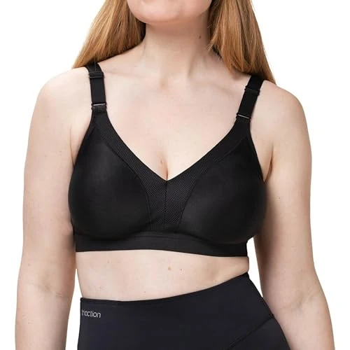 Limited-time offer: Triumph Women's Triaction Wellness N, Sports bra non-wired, BLACK from 38.00 £ to 24.00 £ (save 37%)