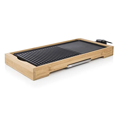 Offerta a tempo: Tristar Piastra Elettrica bambù XL BP-2641 Grill, Bamboo, Nero - 28% da 65.82 € a 47.13 €
