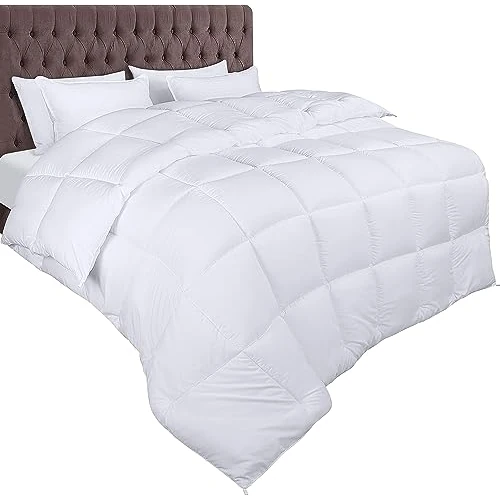 Offre limitee: Utopia Bedding Couette 220x240 cm, Couette Chaud 370 GSM, pour lit 2 Personne, Couverture Blanc avec Onglets d'angle (Blanc) de 44.49 EUR a 32.90 EUR (economie 26%)