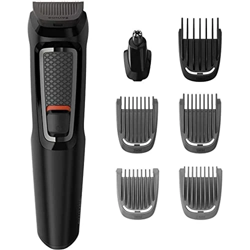 Oferta limitada: Philips Recortadora de Barba Serie 3000, Barbero, Máquina Cortar Pelo, Cortapelos Hombre, Kit 7 en 1 Para Cara, Pelo, Orejas y Nariz, 60min de uso, En Seco y Húmedo, Recargable, Funda, MG3720/15 de 32.90 EUR a 32.90 EUR (ahorro 0%)