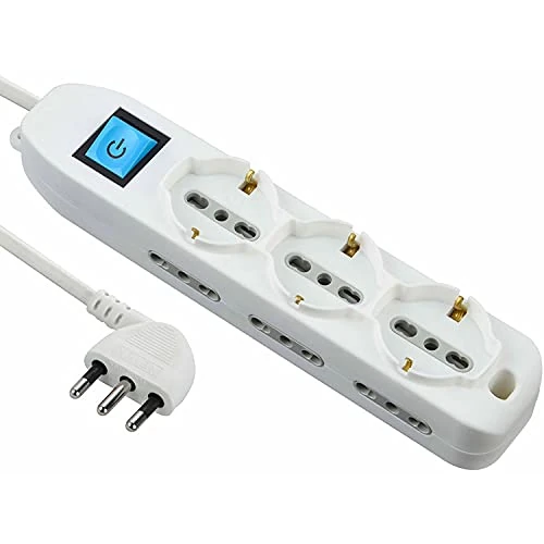 Begrenztes Angebot: Electraline 62002 vielseitige Mehrfachsteckdose, 3+6 Steckdosen, mit 1,5 m Kabel, Weiß von 9.40 EUR auf 9.40 EUR (Rabatt 0%)