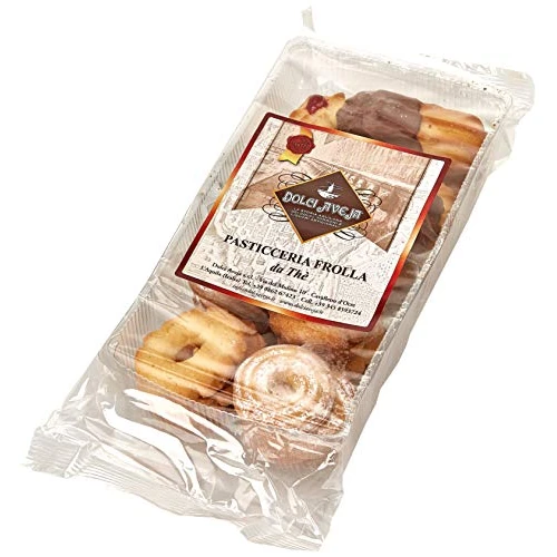 Offerta a tempo: Dolci Aveja Pasticceria Frolla Mista Artigianale Biscotti da Tè - Pacco da 2 x 350 g - 50% da 14.98 € a 7.49 €