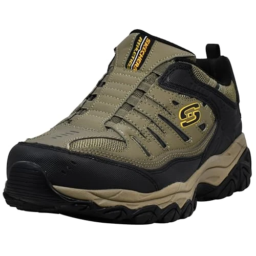 Offerta a tempo: Skechers Afterburn M. Fit Wonted, Mocassino Uomo, Pebble, 45 EU X-Larga - 0.00% da 43.99 € a 43.99 €
