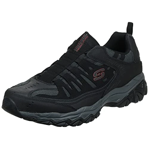 Zeitlich begrenztes Angebot: Skechers Herren Afterburn M. Fit Wonted Slipper, Schwarz/Dunkelgrau, 41 EU von 66.92 € auf 66.92 € (0.00% Rabatt)