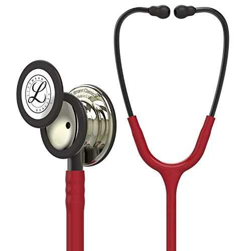 Limited-time offer: 3M Littmann Classic III Monitoring Stethoscope, 5864, More Than 2X as Loud, Weighs Less, Stainless Steel Champagne-Finish Chestpiece, 27" Burgundy Tube, Smoke Stem, and Headset from $123.79 to $114.99 (save 7%)