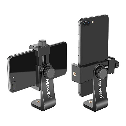 Limited-time offer: NEEWER Smartphone Holder Phone Tripod Mount Compatible with iPhone 16 15 Pro Max Plus 14 13 12 Mini Samsung Galaxy S24 S23 Ultra, Cell Phone Clip Vertical Bracket Adapter for Tripod with 1/4" Screw from 16.99 £ to 16.99 £ (save 0.00%)