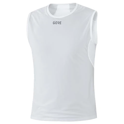 GORE WEAR M Canottiera intima da uomo GORE WINDSTOPPER, Taglia: XL, Colore: Grigio chiaro/Bianco