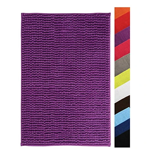 Msv Alfombrilla de baño, Naranja, 60x40