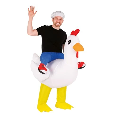 Offerta a tempo: AirSuit® Costume gonfiabile da pollo | Costume eccentrico | Qualità Premium | Taglia per adulti 160 a 190cm | Poliestere | Confortevole | Resistente | Sistema di gonfiaggio incluso | OriginalCup® - 0.00% da 39.99 € a 39.99 €