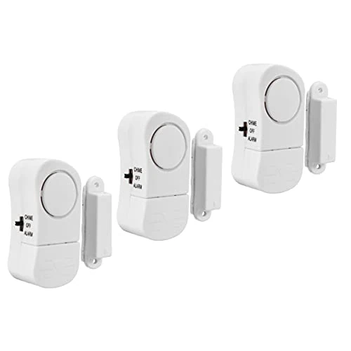 Electraline 58401 Packung mit 3 Alarmen für Türen und Fenster