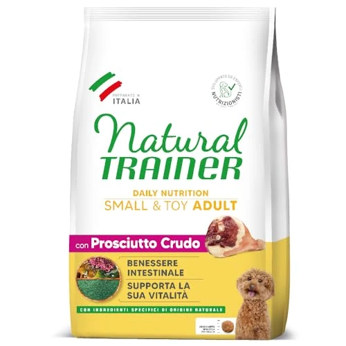 Offerta a tempo: Natural Trainer Small&toy Cibo per Cani Adulti con Prosciutto crudo, 7 kg (Confezione da 1) - 40% da 42.99 € a 25.87 €