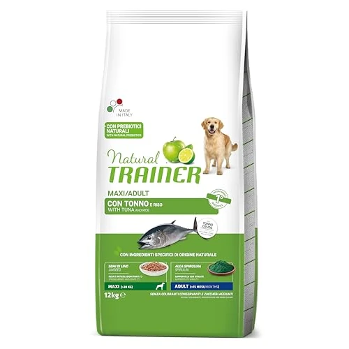 Offerta a tempo: Natural Trainer Maxi Cibo per Cani Adulti con Tonno - 12kg — 19% da 38,49 € a 31,09 €