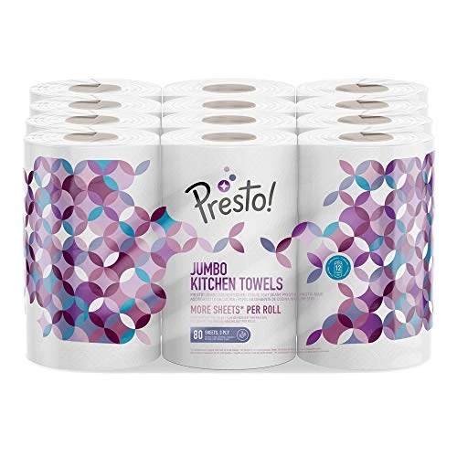 Begrenztes Angebot: Amazon-Marke: Presto! 3-lagig Jumbo Küchenrollen, weiß, 18 Rollen, 1er-Pack von 17.02 EUR auf 17.02 EUR (Rabatt 0%)