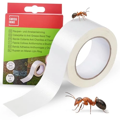 Offerta a tempo: SWISSINNO Nastro adesivo antiformiche per insetti striscianti 5 cm x 5 m – protezione naturale degli alberi | ant tape | facile applicazione, durata 3 mesi - 0.00% da 9.78 € a 9.78 €