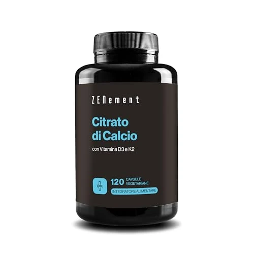 Offerta a tempo: Citrato di Calcio 800mg con Vitamina D3, 120 Capsule | per prevenire i bassi livelli di calcio nel sangue | 100% Naturale, non OGM | di Zenement - 6% da 15.97 € a 14.97 €