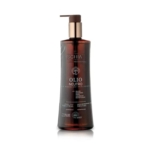 Offerta a tempo: Sali di Ischia Pro [500 ml] - Olio Neutro da massaggio professionale - con mandorle dolci 100% naturale, olio di cocco, Vitamine E - Privo di profumo - adatto a pelli sensibili e delicate. - 47% da 19.63 € a 10.40 €