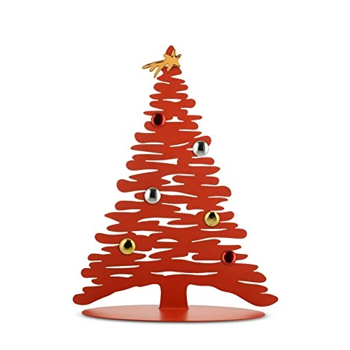 Offerta a tempo: Alessi Bark for Christmas BM06 R - Decorazione Natalizia di Design a Forma di Albero in Acciaio Inox, Rosso - 40% da 130.00 € a 78.00 €