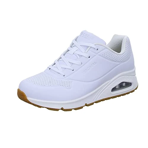 Offre limitée : Skechers Femme Uno Stand Air Fashion-Sneakers, White Durabuck, 39 EU de 80.00 EUR à 56.00 EUR (remise 30%)