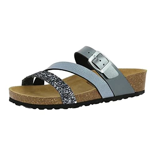 Offerta a tempo: Lico Natural Glitter, Ciabatte, Donna, Grigio (Anthracite), 40 EU - 45% da 39.95 € a 22.08 €