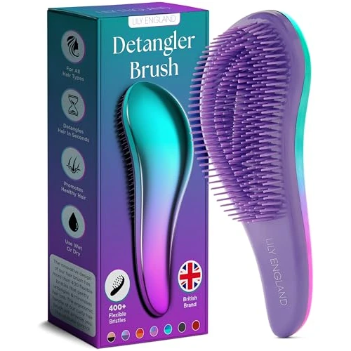 Offerta a tempo: Lily England Spazzola Districante Scioglinodi per Capelli, Blu Verde/Viola - 14% da 13.99 € a 11.99 €