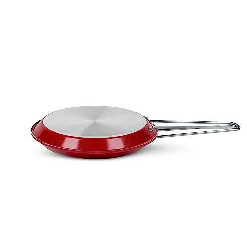 Limitiertes Angebot: Zanetti, Adriatica Doppelpfanne mit Antihaftbeschichtung, Durchmesser 26 cm, Farbe Rot, hergestellt in Italien von 37.94 EUR auf 17.73 EUR (Spare 53%)