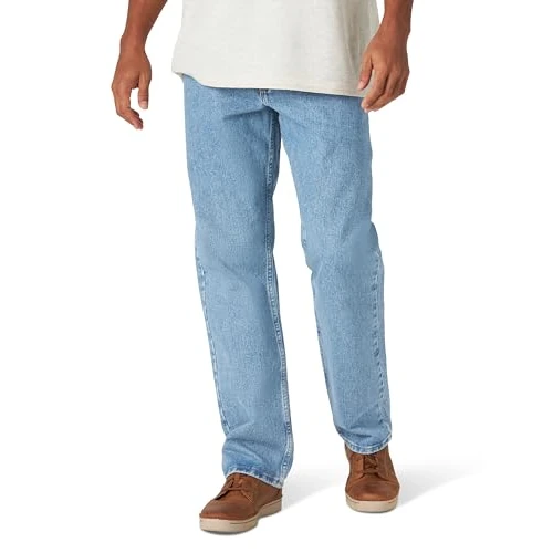 Wrangler Herren Authentics Men's Big & Tall Classic Relaxed Fit Jeans, Steinbleiche, 32W / 34L