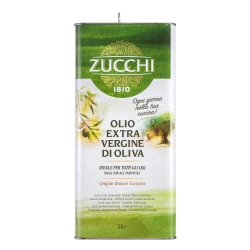 Offerta a tempo: Zucchi 1810 - Olio Extravergine di Oliva - Confezione In Latta da 5 Litri – Olio Estratto A Freddo – Olio Extra Vergine di Oliva Ideale per la Cucina di Tutti I Giorni - 26% da 42.99 € a 31.95 €