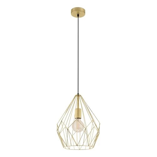 Offerta a tempo: Eglo lampada a sospensione Carlton, lampada a sospensione a uno punto luce - 50% da 59.90 € a 29.95 €