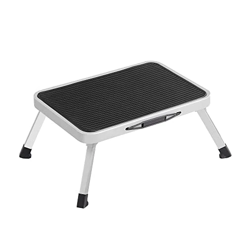 Limited offer: SONGMICS Single Step Stool Folding Steps Ladder for Caravans Motor Home or Camper Vans Tested and Certified by TÜV SÜD Max. Load Capacity up to 150 kg GSL01WT from 22.98 EUR to 16.14 EUR (save 30%)