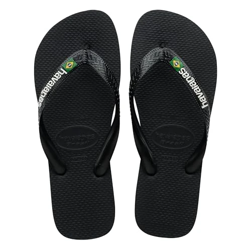 Oferta limitada: Havaianas - Brasil Logo, Chanclas Icónicas, Cómodas y Duraderas, Tiras con Bandera de Brasil y Suela Antideslizante con Franjas de Colores, Adultos Unisex de 30.00 € a 24.00 € (ahorro 20%)
