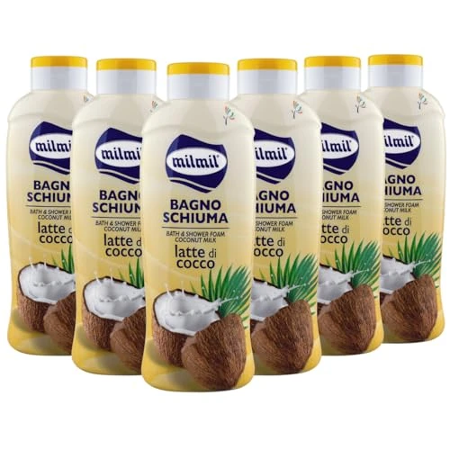Offerta a tempo: Milmil Bagno Schiuma, Fragranza Latte di Cocco — 59% da 19,99 € a 8,28 €