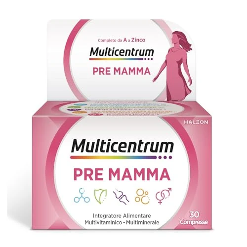 Offerta a tempo: Multicentrum Pre-Mamma - Integratore Alimentare - 30 Compresse — 27% da 20,50 € a 14,89 €