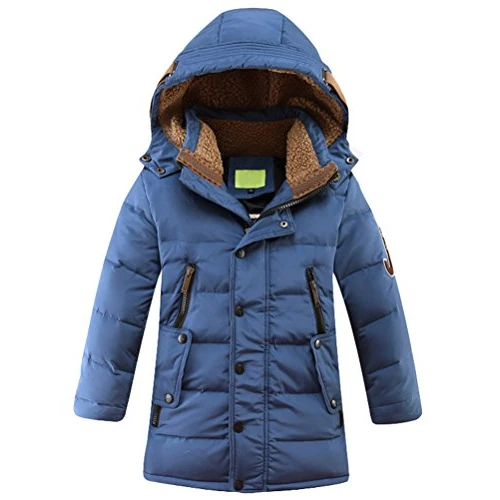 Oferta ograniczona: Chłopięca dziecięca średniej długości puchowa kurtka z kapturem zimowa dla dzieci ciepła odzież wierzchnia parka płaszcze z 261.00 EUR na 261.00 EUR (znizka 0%)