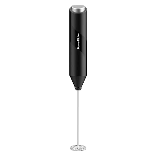 Tijdelijke aanbieding: Bonsenkitchen Melkschuimer Handheld, Elektrische melkschuimmaker met roestvrijstalen garde, handdrankmixer voor koffie, latten, cappuccino, matcha, werkt op batterijen, elektrische roerder koffiemixer van 10.99 EUR naar 10.99 EUR (korting 0%)