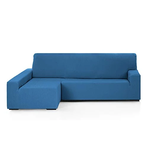 Zeitlich begrenztes Angebot: Martina Home - Emilia - Elastischer Chaiselongue-Bezug - Langer linker Arm (Vorderansicht) - Gastgeberin Blau von 73.11 € auf 73.11 € (0.00% Rabatt)