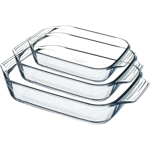 Oferta limitada: Pyrex Irresistible Set de 3 Fuentes para el Horno de Extrema Resistencia a Choques Térmicos, 3 Unidades, Transparente de 38.49 € a 38.49 € (ahorro 0.00%)