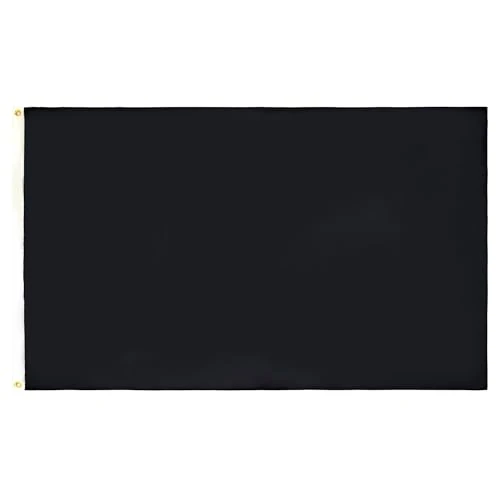 Oferta ograniczona: Drapeau Unicolore en Polyester 100D avec Oeillets, 250cm x 150cm, Noir z 108.68 EUR na 108.68 EUR (znizka 0%)