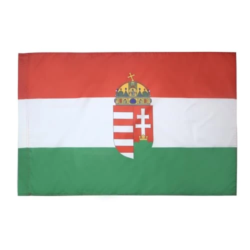 Limited-time offer: AZ FLAG - Hungary coat of arms Flag - 2x3 Ft - Hungarian Banner with Sleeve - 100% Polyester - Fade Resistant - Vivid Colors - 2' x 3' Feet - 90x60 Cm from 15.95 £ to 15.95 £ (save 0.00%)