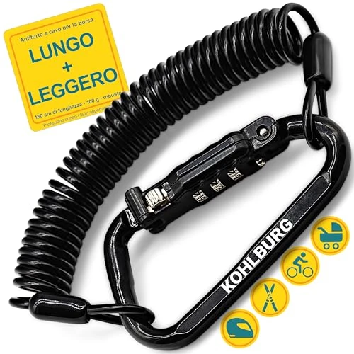 Oferta limitada: KOHLBURG Candado bicicleta de combinación | 180 cm extra largo y ligero de 23.20 € a 23.20 € (ahorro 0.00%)
