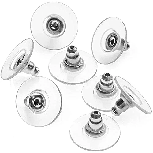 Oferta limitada: RUBY - 60 Tapones pendientes, tuerca pendiente acero inoxidable con plastico transparente/Topes para Pendiente/Cierre Pendiente de 7.99 € a 7.99 € (ahorro 0.00%)
