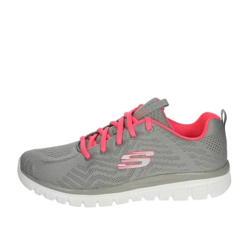 Oferta limitada: Skechers Graceful Get Connected Regular, Zapatillas Mujer, Gray Mesh Coral Trim, 38.5 EU de 59.95 EUR a 30.00 EUR (ahorro 50%)