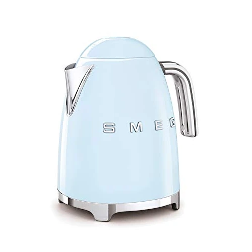 Offre limitée : Smeg, Bouilloire Électrique KLF03PBEU 1,7 L, Filtre Anticalcaire Lavable, Arrêt Automatique de Sécurité, Indicateur de Niveau d'Eau, Base Antidérapante, Range Cordon, Puissance 2400W, Bleu Clair de 171.29 € à 171.29 € (0.00% de remise)