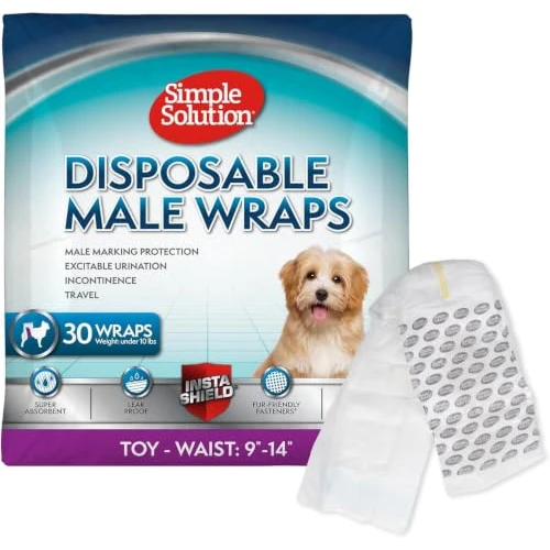 Offerta a tempo: Simple Solution Fasce assorbenti monouso cani maschi XS 12 pz - 13% da 7.99 € a 6.96 €