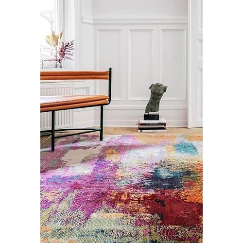 Begrenztes Angebot: RugVista Aruba, Teppich, Moderne Teppiche, 230 x 160 cm, Rechteckig, Niedriger Stapel, Wohnzimmer, Esszimmer, Schlafzimmer, Küche, Nur chemische Reinigung, Oeko_tex_100, Mauve/Multi von 168.00 EUR auf 168.00 EUR (Rabatt 0%)