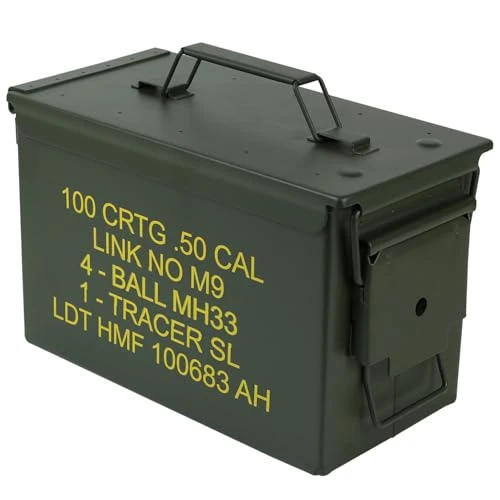 Offerta a tempo: HMF 70011 Cassa per le Munizioni in stile militare USA, Secchio porta Munizioni, Scatola di Metallo, 30 x 19 x 15,5 cm, verde - 0.00% da 32.73 € a 32.73 €