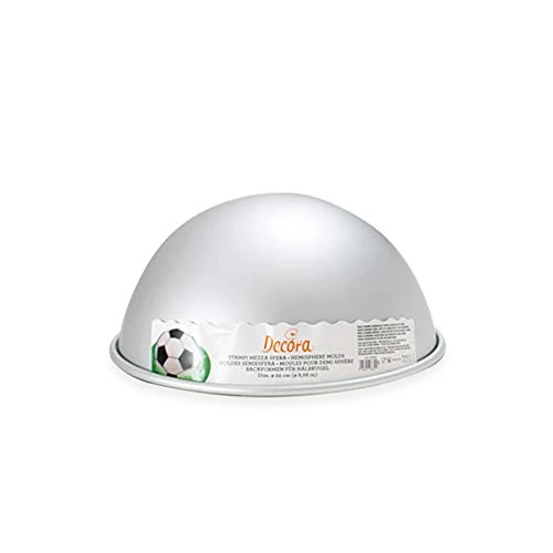 Decora 0062954 Stampo Mezza Sfera in Alluminio Anodizzato Ø 15 X H 7,5 Cm