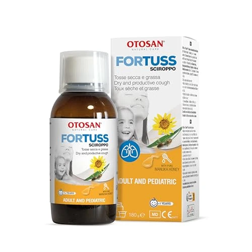 Otosan Sciroppo Tosse, Bianco, Miele Arancio, 180 g, 15 Millilitro