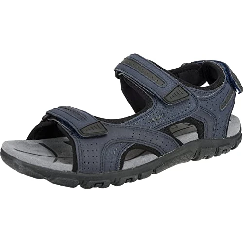 Oferta limitada: Geox Uomo Sandal Strada D, Sandalias para Hombre, Multicolor (Navy/Dk Grey), 46 EU de 70.00 € a 59.90 € (ahorro 14%)
