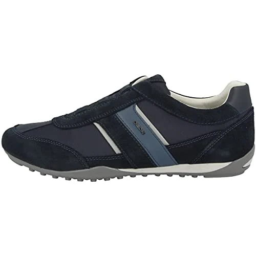 Geox U Wells A, Sneakers para Hombre, Azul (Navy) , 45 EU